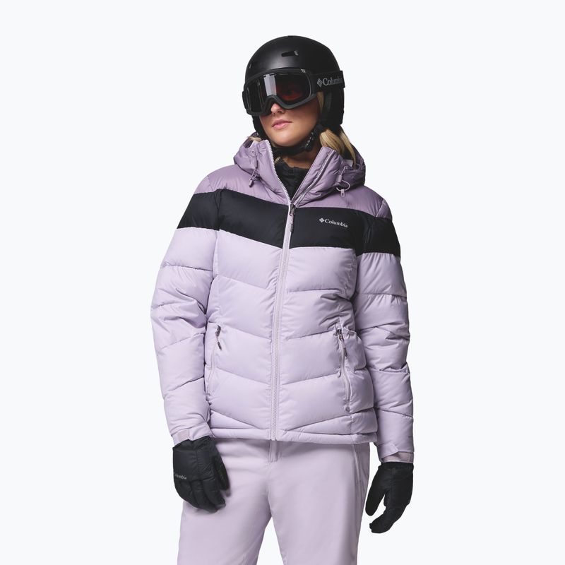 Жіноча лижна куртка Columbia Abbott Peak II Ins lavender pearl/shale purple/black