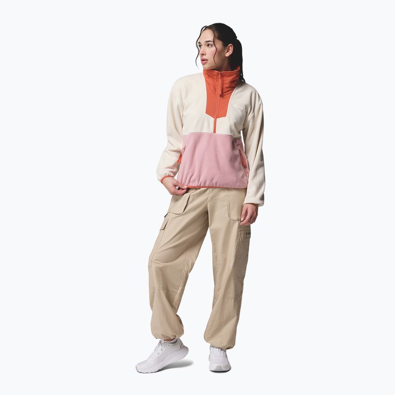 Жіноча флісова кофта Columbia Sequoia Grove 1/2 Zip Fleece chalk/eraser pink/tuscan 2