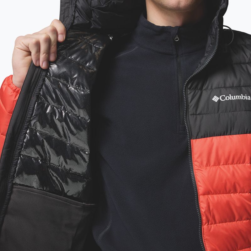 Куртка чоловіча Columbia Powder Lite II Hooded zing/shark 9