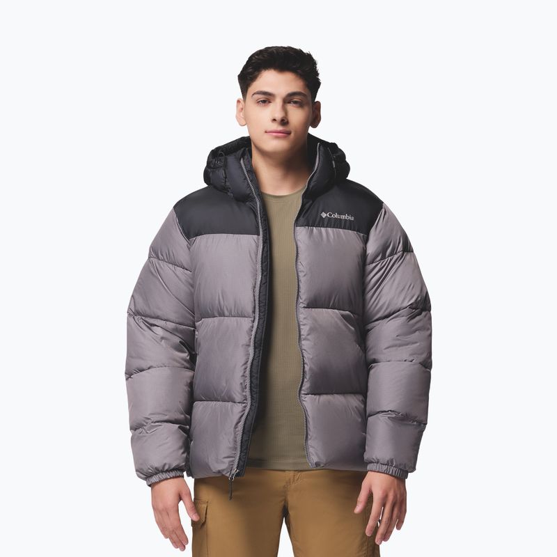 Куртка утеплена чоловіча Columbia Puffect II Hooded city grey/black 5