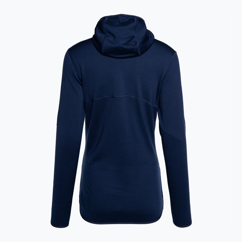 Кофта лижна жіноча icebreaker Merino 560 Realfleece Elemental II royal navy 2