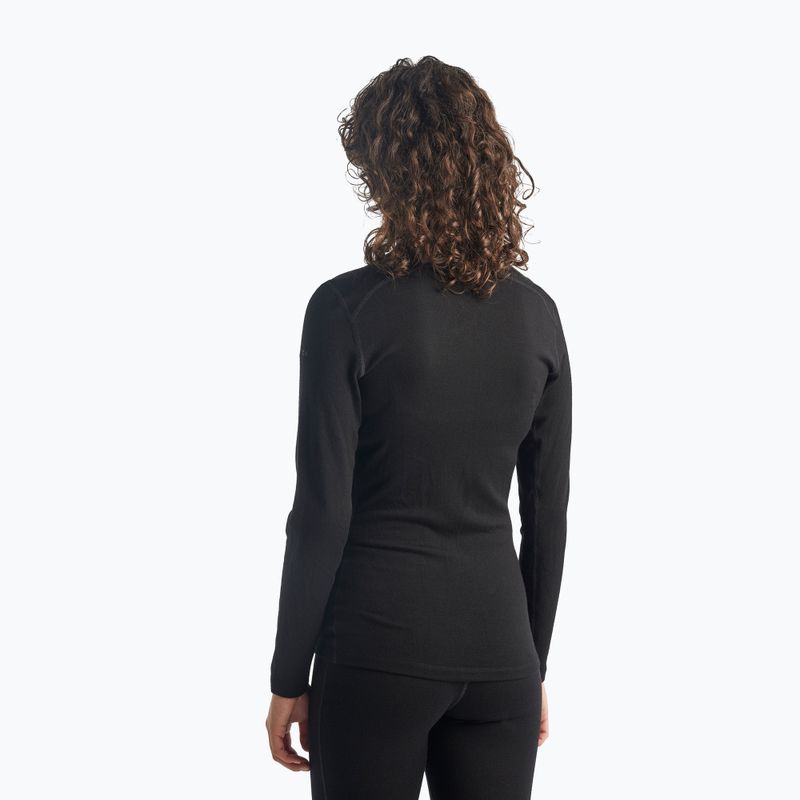 Жіноча термоактивна кофта icebreaker 260 Tech LS Half Zip чорна 3