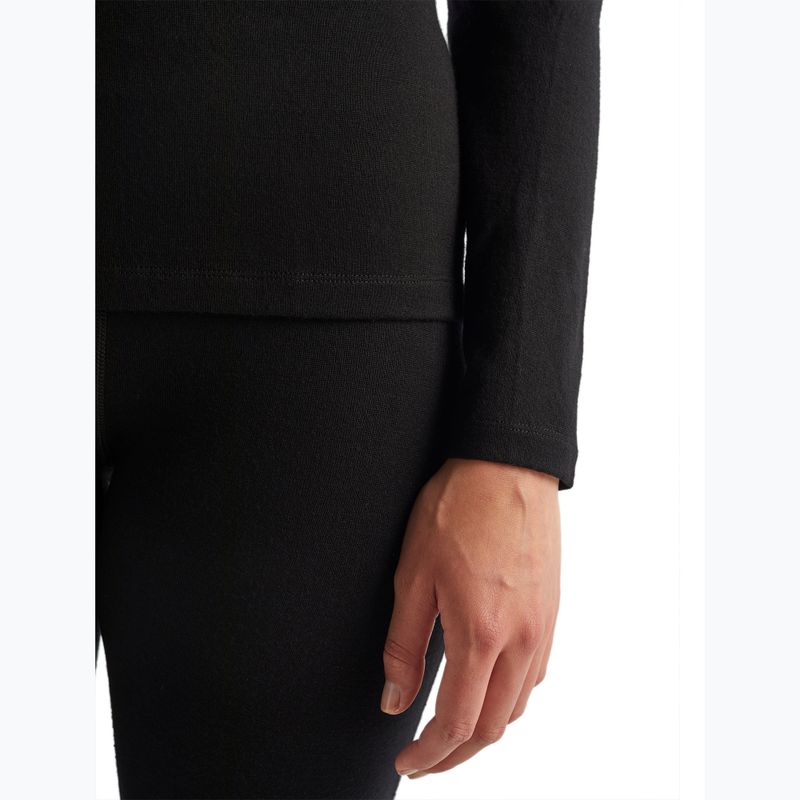 Кофта термічна жіноча icebreaker 260 Tech LS Half Zip black 7