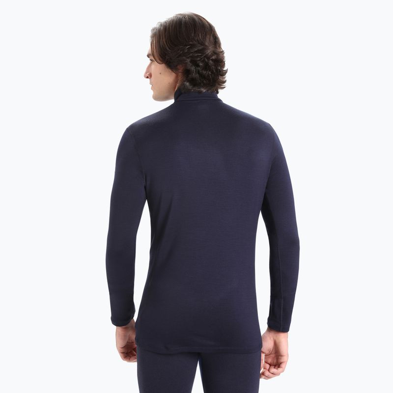 Кофта термічна чоловіча icebreaker 260 Tech LS Half Zip midnight navy 3
