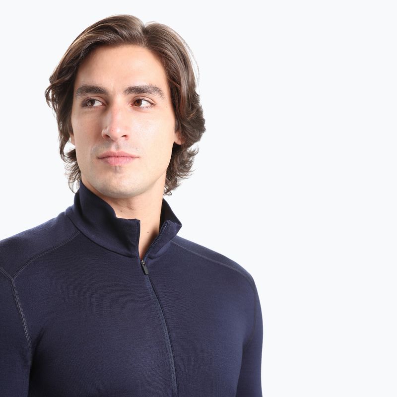 Кофта термічна чоловіча icebreaker 260 Tech LS Half Zip midnight navy 4