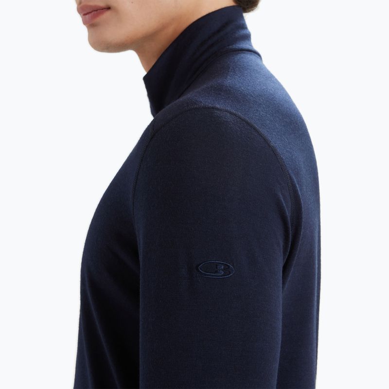 Кофта термічна чоловіча icebreaker Merino 200 Oasis Half Zip midnight navy 5