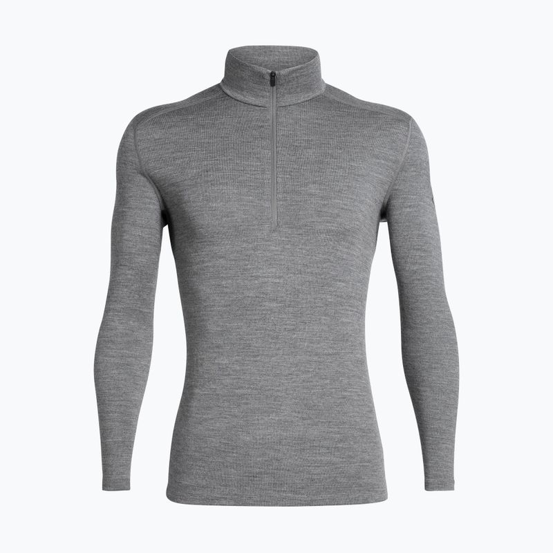 Кофта термічна чоловіча icebreaker 260 Tech LS Half Zip gritstone heather 7