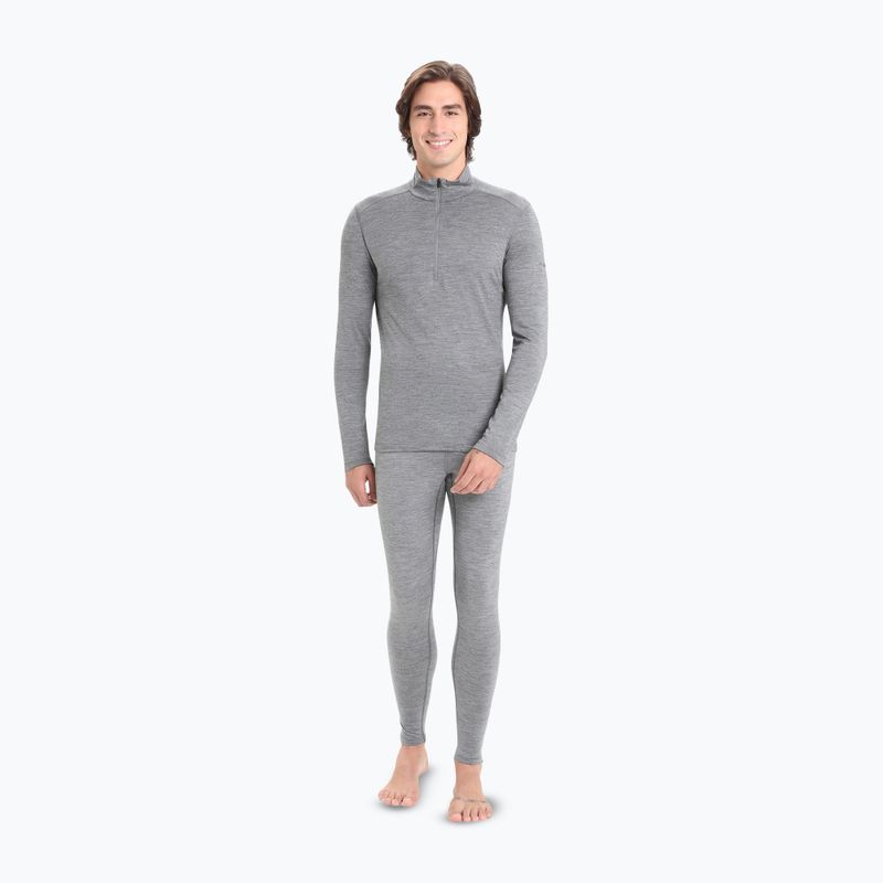 Кофта термічна чоловіча icebreaker Merino 200 Oasis Half Zip gritstone heather 2