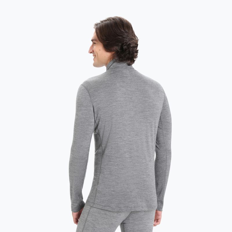 Кофта термічна чоловіча icebreaker Merino 200 Oasis Half Zip gritstone heather 3