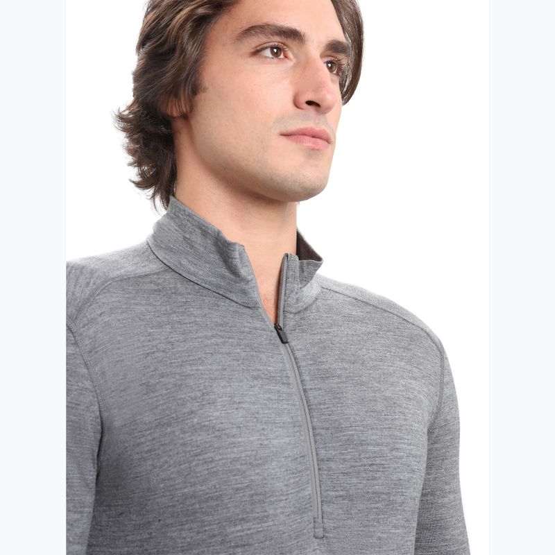 Кофта термічна чоловіча icebreaker Merino 200 Oasis Half Zip gritstone heather 4
