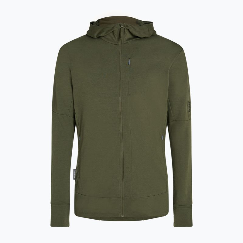 Кофта чоловіча icebreaker Merino 260 Quantum IV Zip Hoodie loden 10