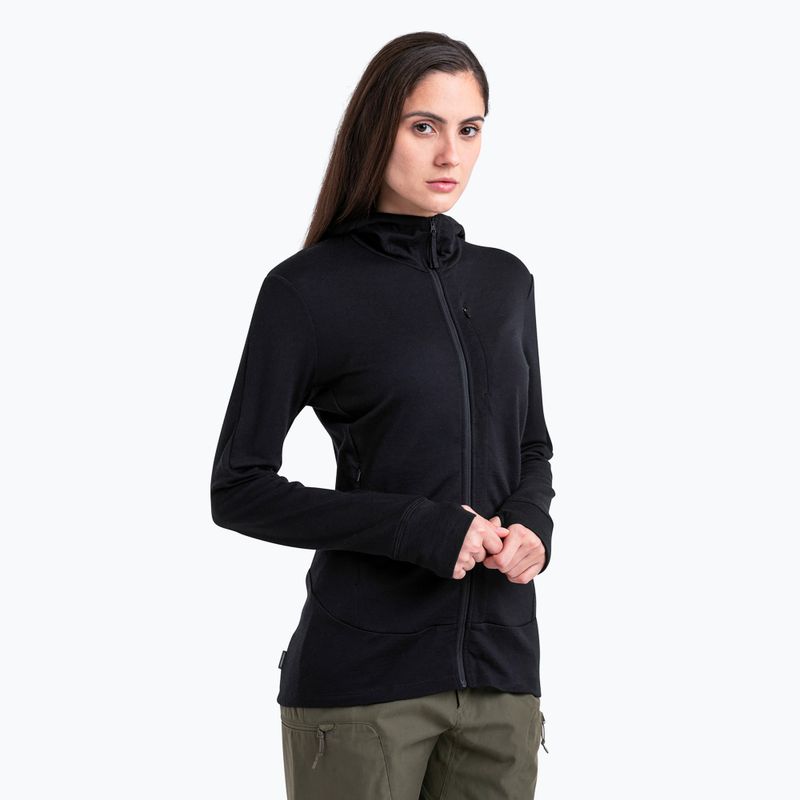 Льодохідна жіноча трекінгова куртка Merino 260 Quantum IV Zip Hoodie чорна 4