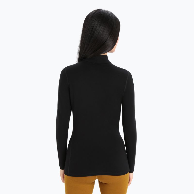 Жіноча термоактивна кофта icebreaker 260 Tech Turtleneck black 3