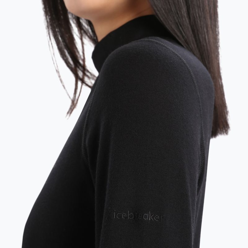 Жіноча термоактивна кофта icebreaker 260 Tech Turtleneck black 5