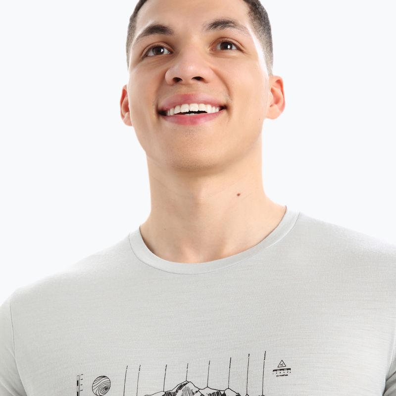 Футболка трекінгова чоловіча icebreaker Tech Lite II Alps 3D ether 4