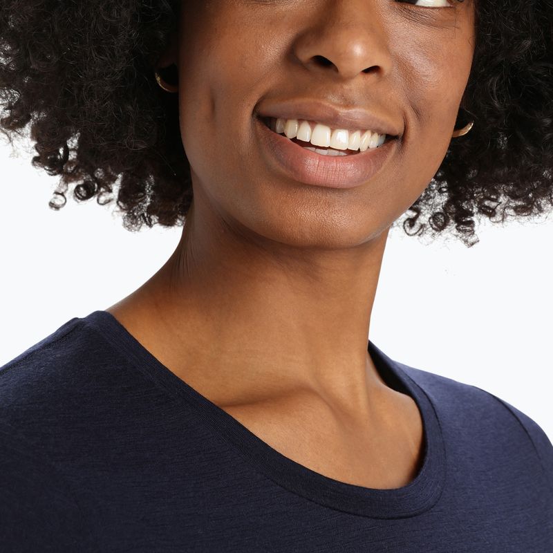 Футболка трекінгова жіноча icebreaker Tech Lite II Ski Stripes midnight navy 5