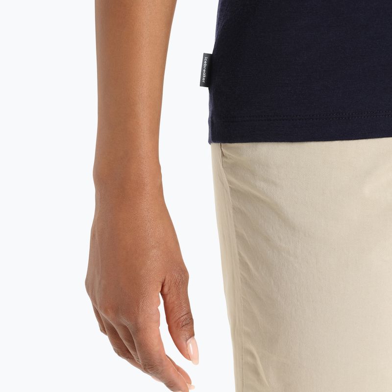 Футболка трекінгова жіноча icebreaker Tech Lite II Ski Stripes midnight navy 6