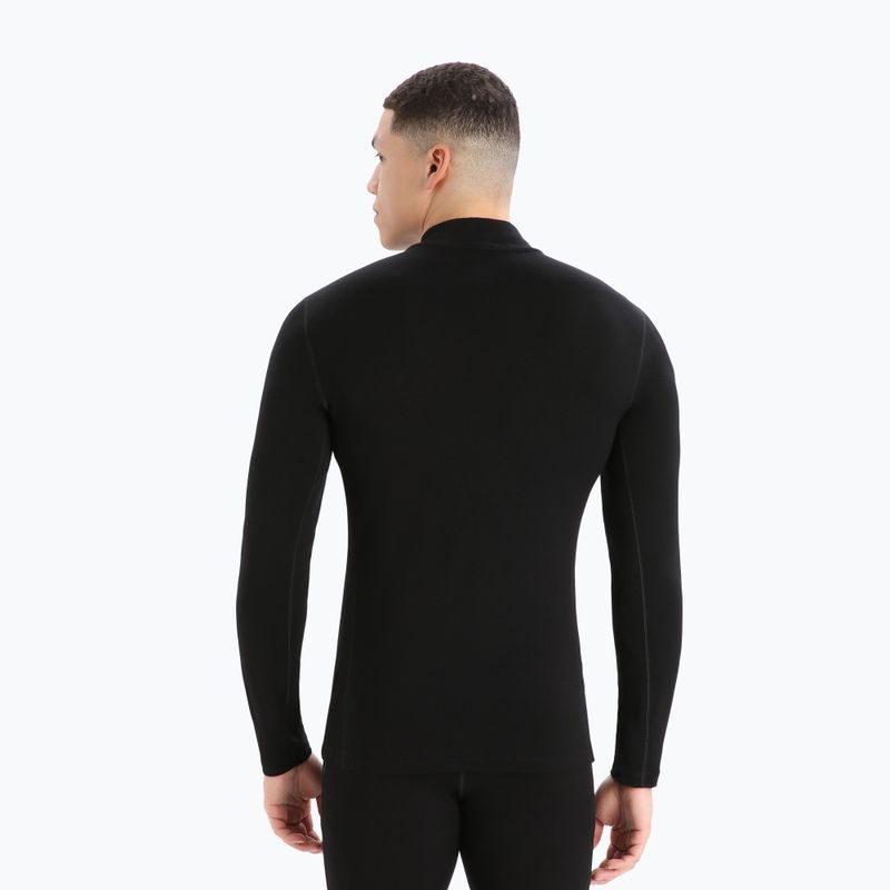 Чоловіча термоактивна кофта icebreaker 260 Tech Turtleneck black 2