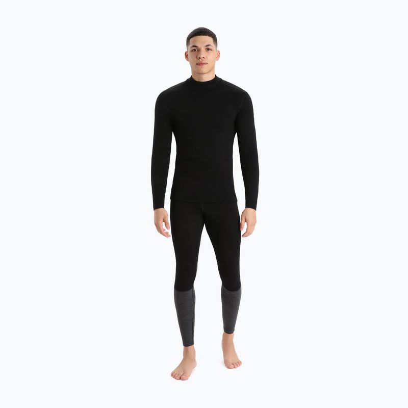 Чоловіча термоактивна кофта icebreaker 260 Tech Turtleneck black 5