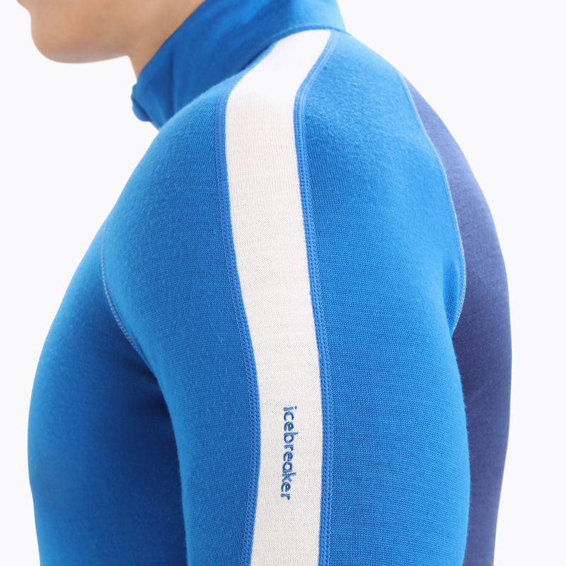 Чоловіча термоактивна кофта icebreaker ZoneKnit 260 Half Zip lazurite/royal navy/snow/cb 6