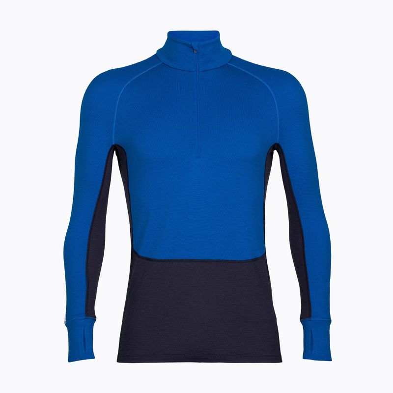Чоловіча термоактивна кофта icebreaker ZoneKnit 260 Half Zip lazurite/royal navy/snow/cb 8