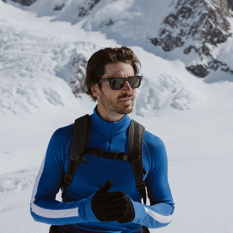 Чоловіча термоактивна кофта icebreaker ZoneKnit 260 Half Zip lazurite/royal navy/snow/cb 11