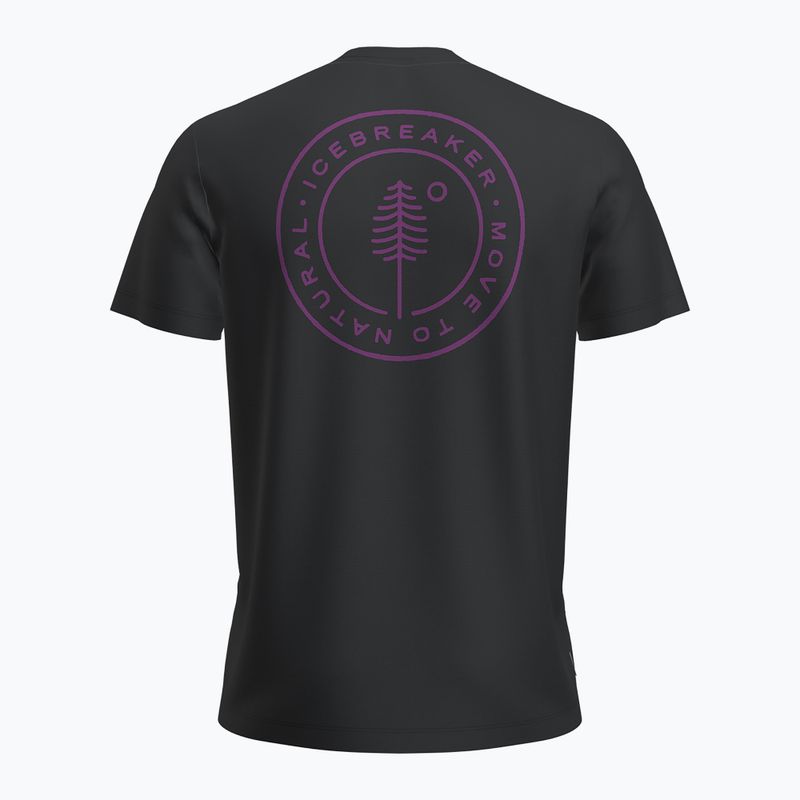 Футболка трекінгова чоловіча icebreaker Merino 150 Tech Lite SS Tee Hike Naturall black 2