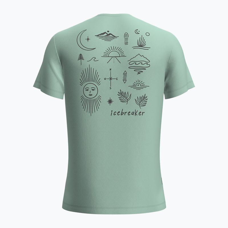 Футболка трекінгова чоловіча Icebreaker Merino 125 Cool-Lite Sphere Tee Explore More mint 2