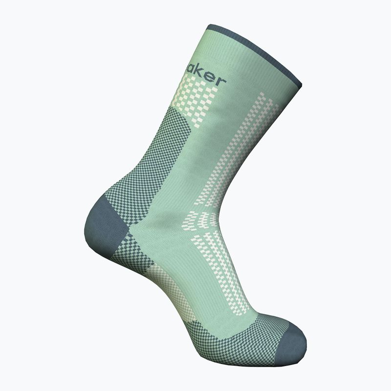 Шкарпетки трекінгові чоловічі icebreaker Merino Hike+ Ultralight Crew mint/blue ash 2