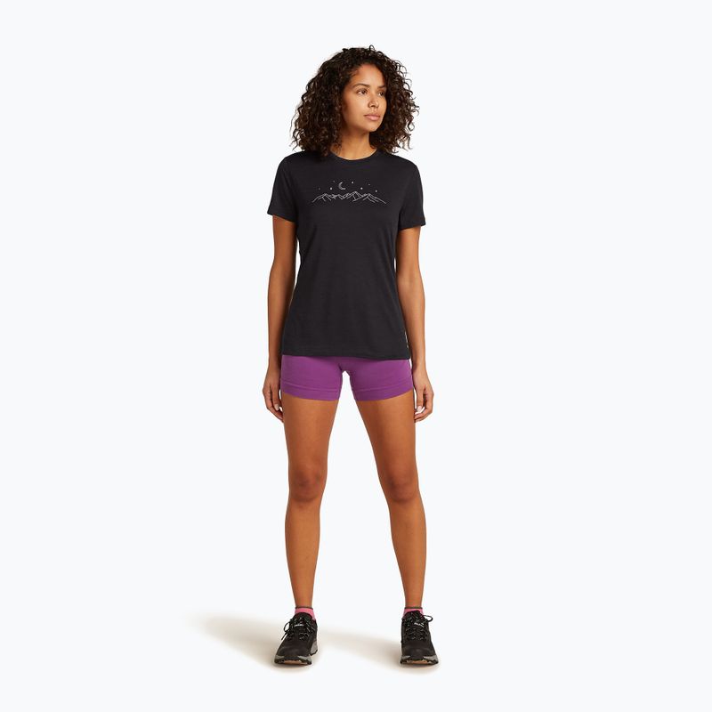 Футболка трекінгова жіноча icebreaker Merino 150 Tech Lite SS Tee Sparkling Stars black 2