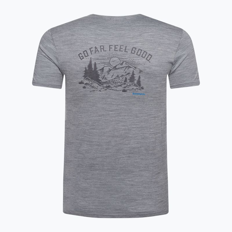 Футболка трекінгова чоловіча Smartwool Wilderness Summit Graphic Tee світло-сіра SW016673545 5