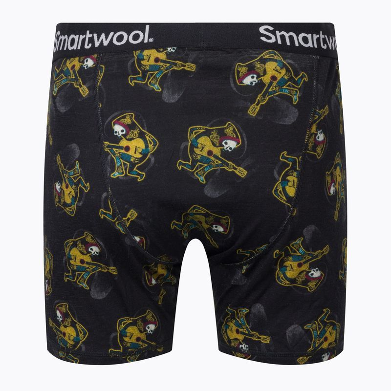 Термобоксери чоловічі Smartwool Merino Print Boxer Brief Boxed чорно-жовті SW015151857 2