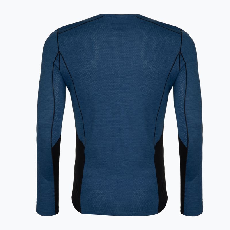Чоловіча термоактивна кофта Smartwool Merino Sport Crew laguna blue/deep navy 2
