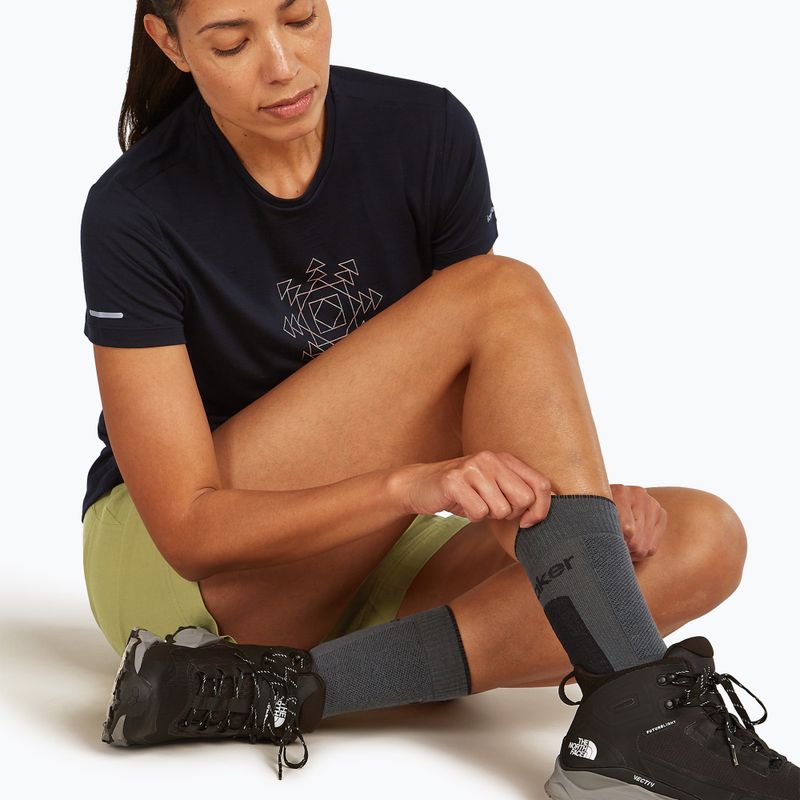 Шкарпетки жіночі icebreaker Merino Hike+ Medium Crew obsidian/black 4