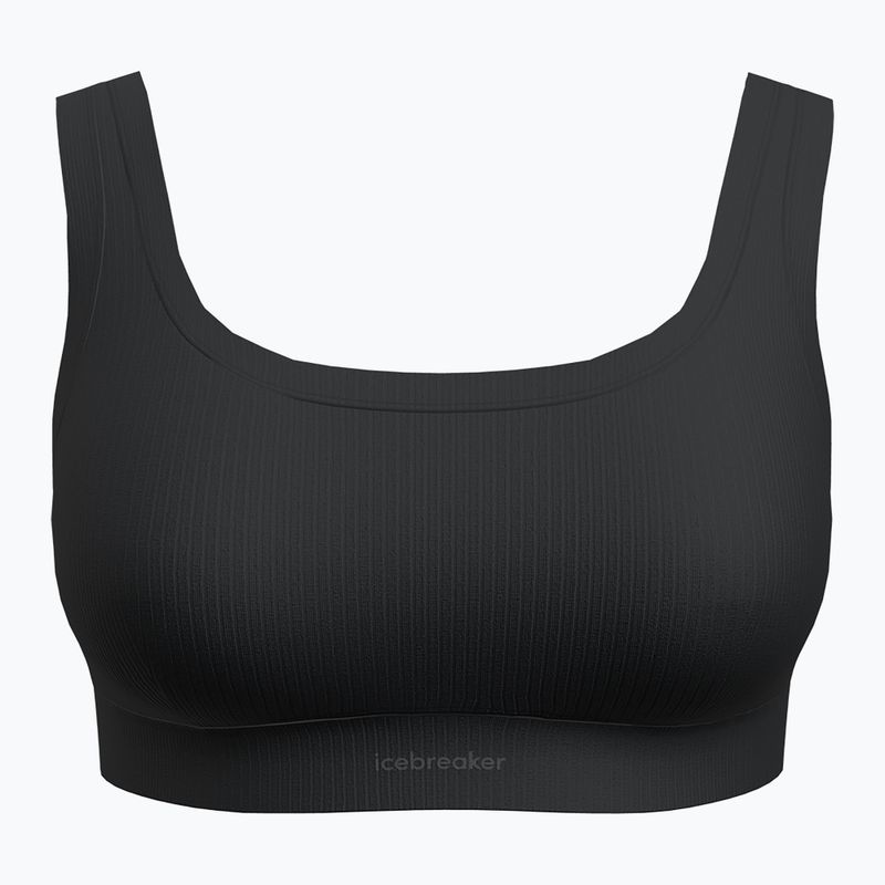Бюстгальтер термічний icebreaker Merino Rib Lotus black