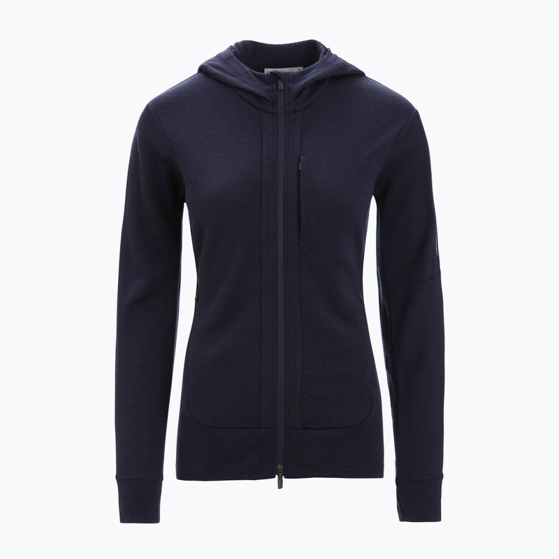 Кофта трекінгова жіноча icebreaker Quantum III Zip Hood midnight navy 6