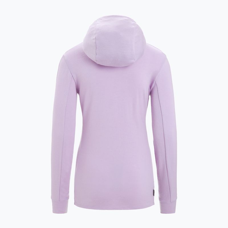 Кофта трекінгова жіноча icebreaker Quantum III Zip Hood purple gaze 9