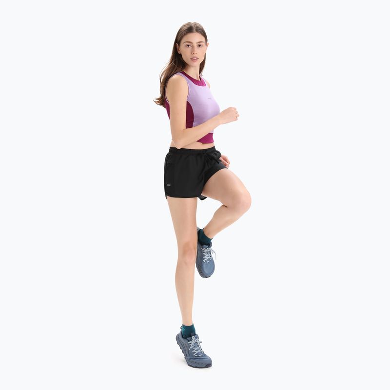 Жіноча термофутболка icebreaker Zoneknit Cropped Bra-Tank purple gaze 5