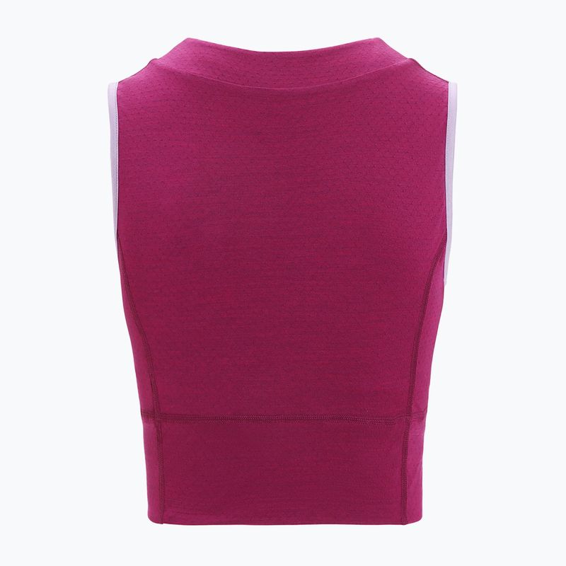 Жіноча термофутболка icebreaker Zoneknit Cropped Bra-Tank purple gaze 7