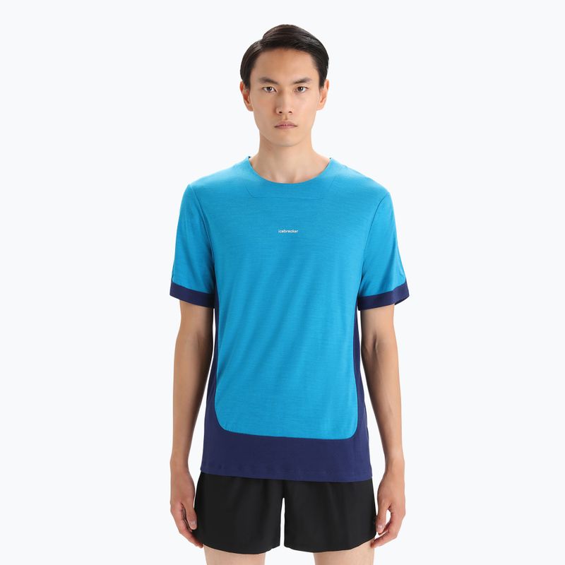 Футболка трекінгова чоловіча icebreaker Zoneknit geo blue
