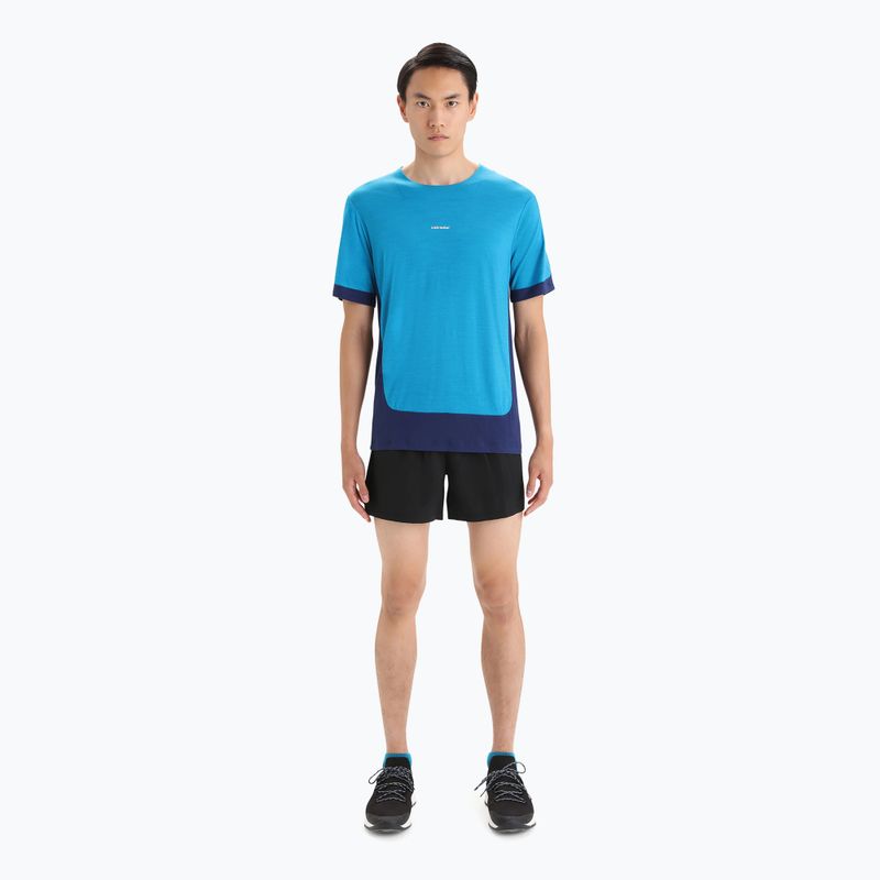 Футболка трекінгова чоловіча icebreaker Zoneknit geo blue 2