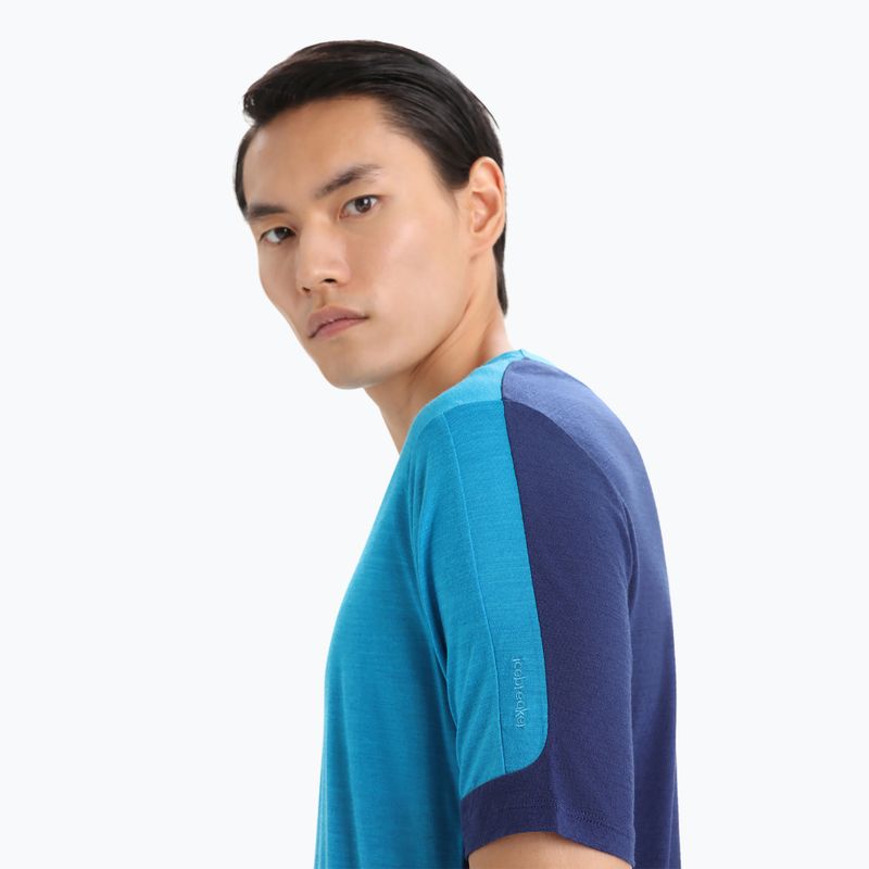 Футболка трекінгова чоловіча icebreaker Zoneknit geo blue 4