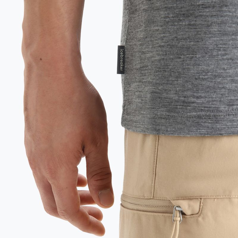 Футболка трекінгова чоловіча icebreaker Tech Lite II Nature Sprint gritstone 5