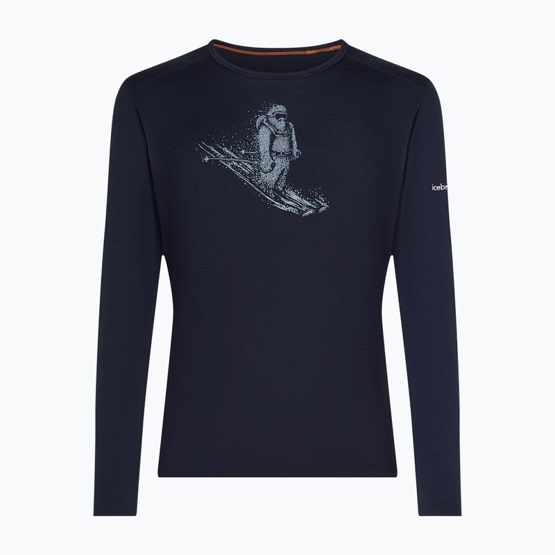 Лонгслів чоловічий icebreaker Merino 200 Oasis Crewe SkiingYeti midnight navy 7