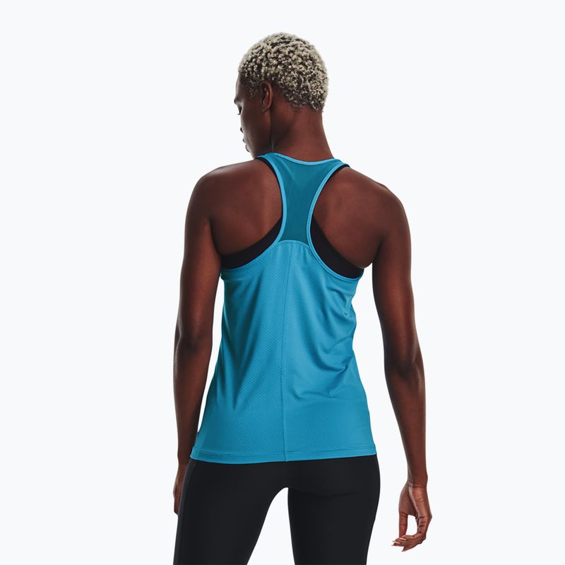 Майка тренувальна жіноча Under Armour HeatGear Armour Racer Tank блакитна 1328962 2