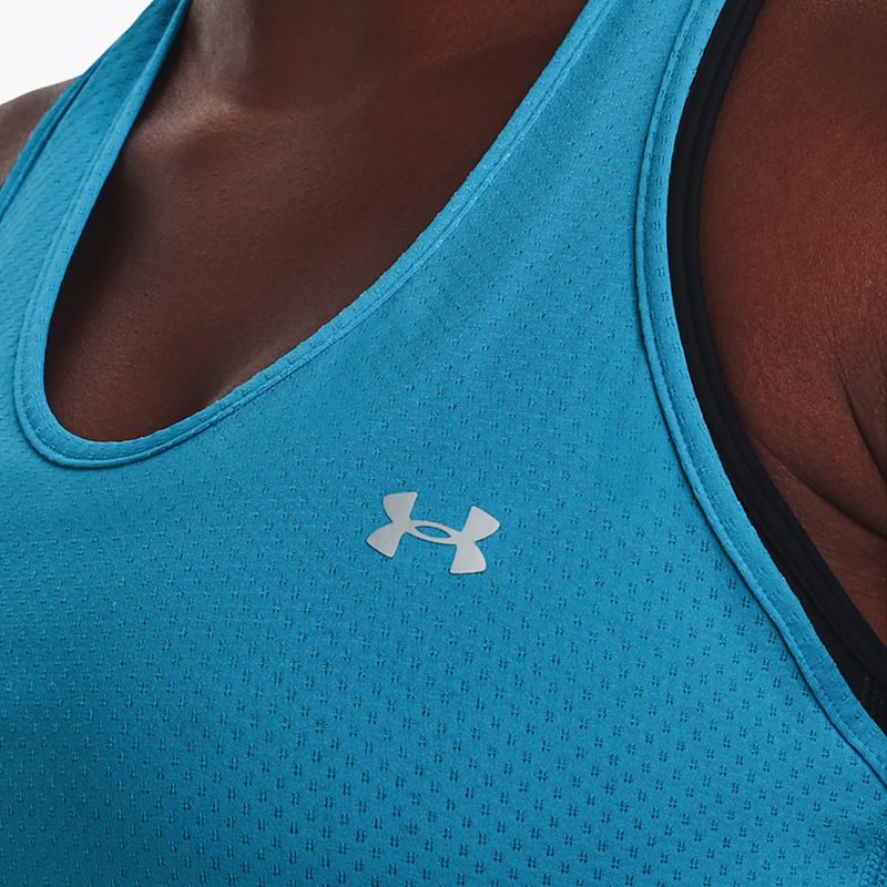 Майка тренувальна жіноча Under Armour HeatGear Armour Racer Tank блакитна 1328962 4