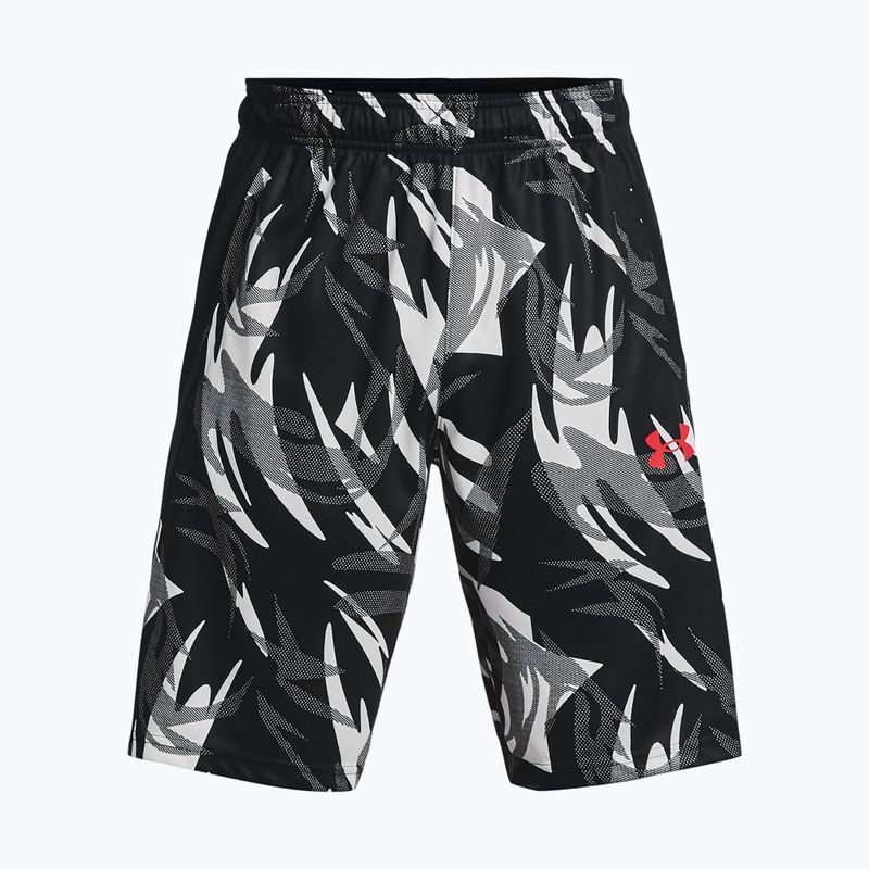 Шорти баскетбольні чоловічі Under Armour Baseline 10'' Prnt 002 чорно-червоні 1370221-002-LG