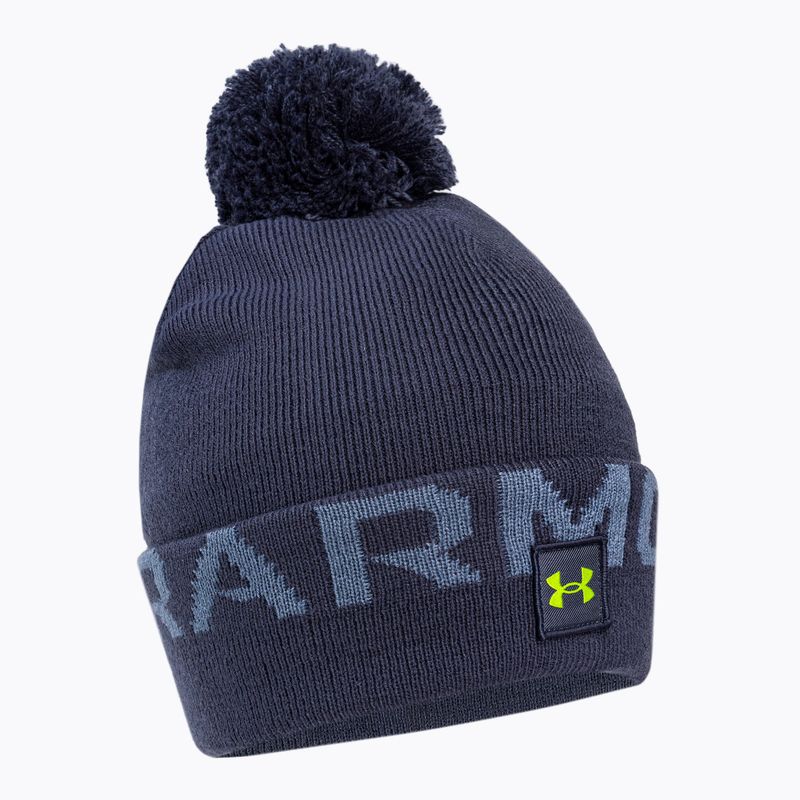 Шапка зимова чоловіча Under Armour Ua Halftime Fleece Pom синя 1373093