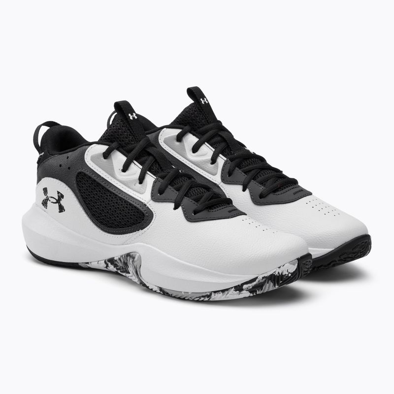 Кросівки для баскетболу чоловічі Under Armour Lockdown 6 біло-сірі 3025616-101 4