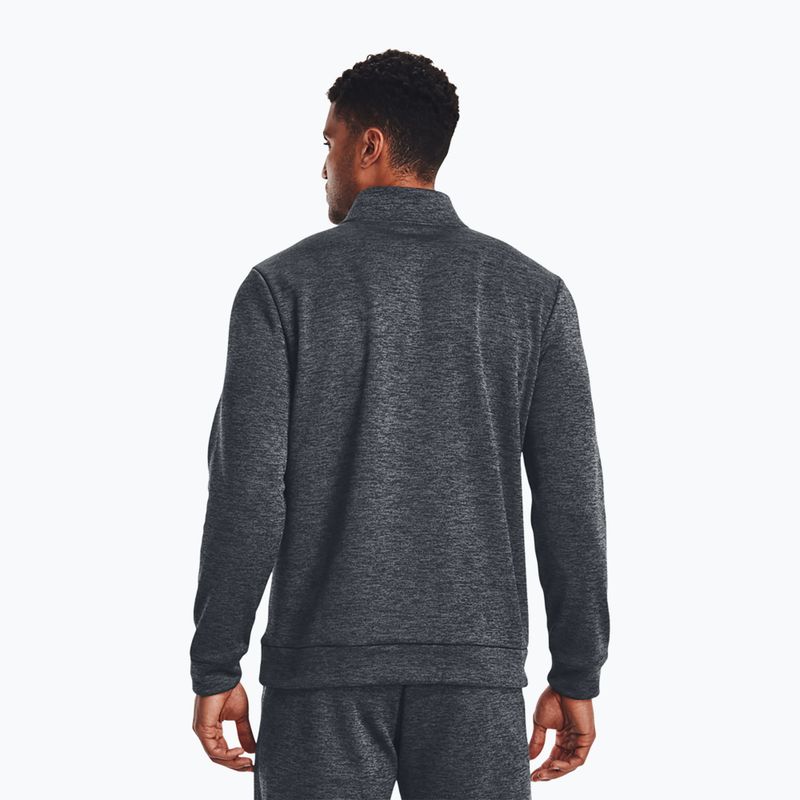 Чоловічий тренувальний світшот Under Armour Armour Fleece 1/4 Zip чоловічий сірий/чорний 3